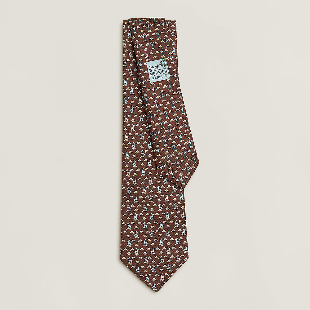 ダッフィ.♩HERMES LESMAINS HERMES 16個 Repos des Cimes Twillbi tie 7 cm | Hermès Singapore